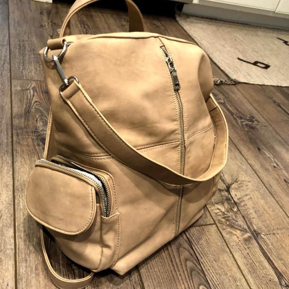 Vici Urban Expressions neutral beige nude backpack